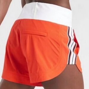 Athleta womens Ascender athletic shorts in torch red size 10